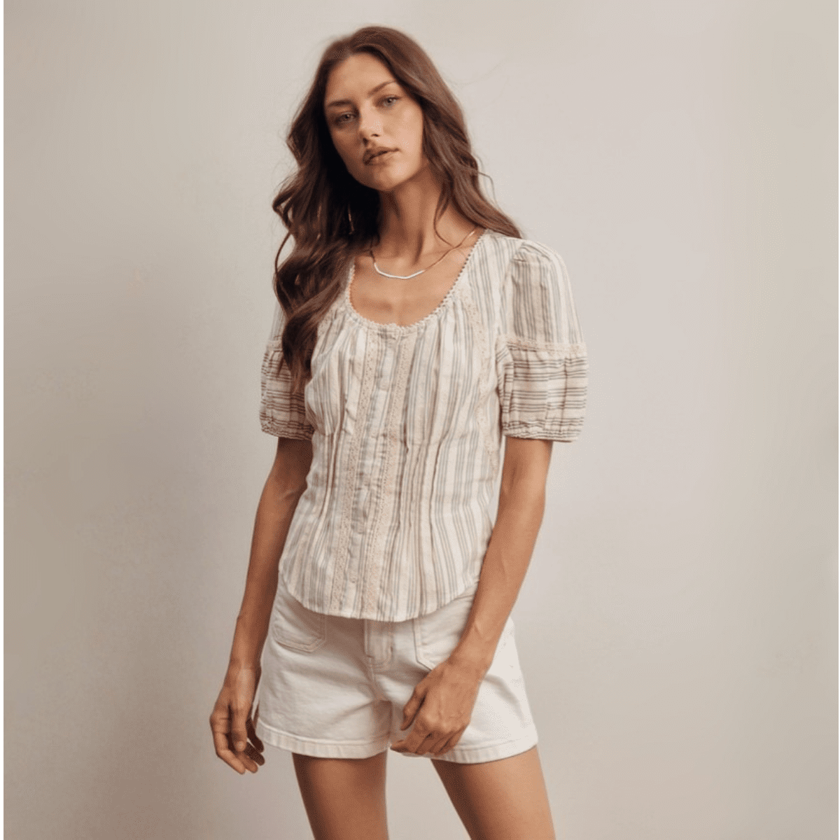 The Lisse Stripe Blouse - Image 2