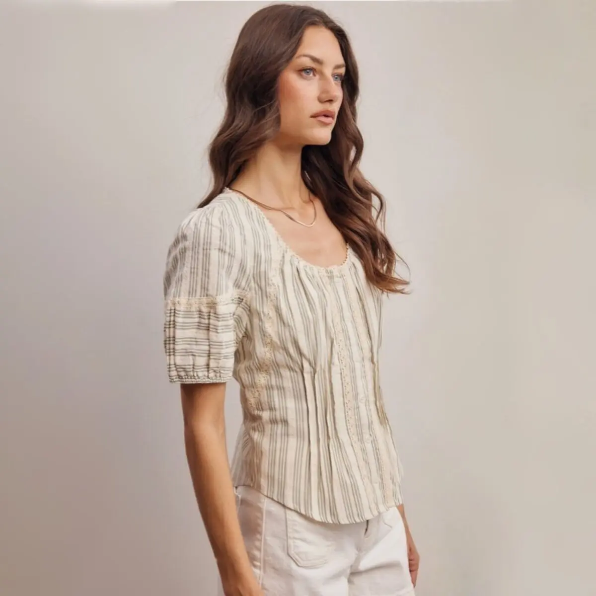 The Lisse Stripe Blouse - Image 3
