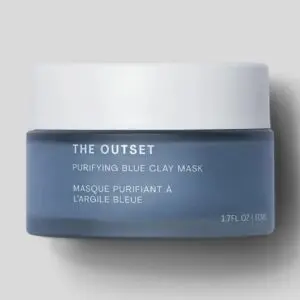 The Outset Purifying Blue Clay Mask jar