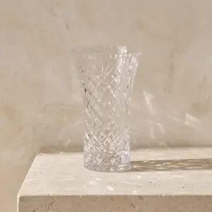The Aurelia lead-free crystal vase with flared silhouette