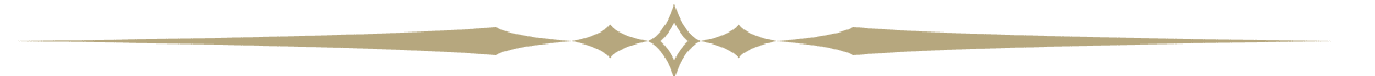 A symmetrical, decorative diamond-shaped emblem in beige.