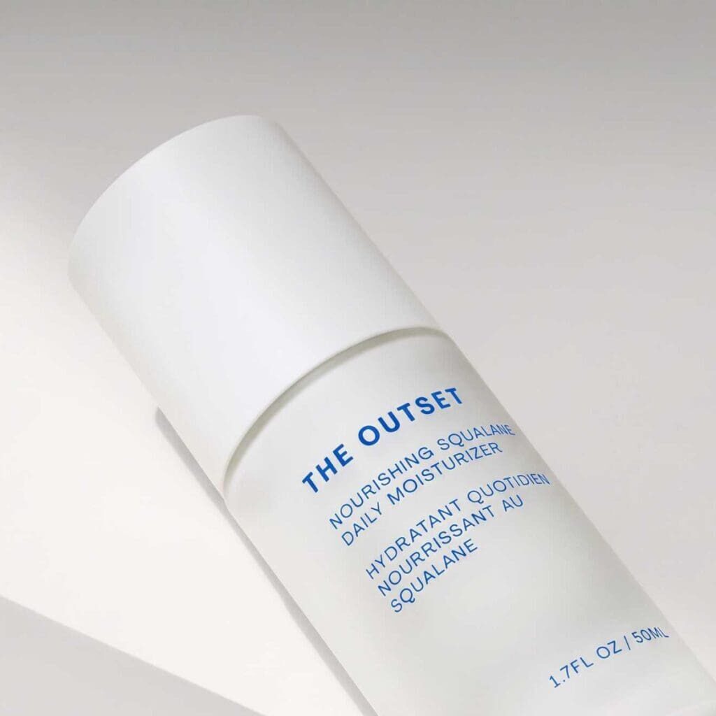 The Outset Nourishing Squalane Daily Moisturizer bottle